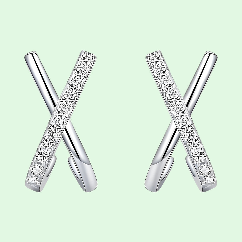 Strahlende Eleganz – 925er Silberohrringe mit funkelndem Zirkonia - STILEDEL