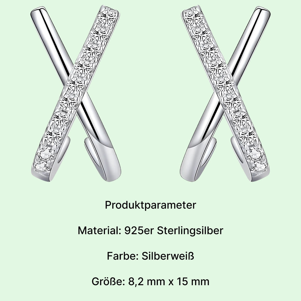 Strahlende Eleganz – 925er Silberohrringe mit funkelndem Zirkonia - STILEDEL