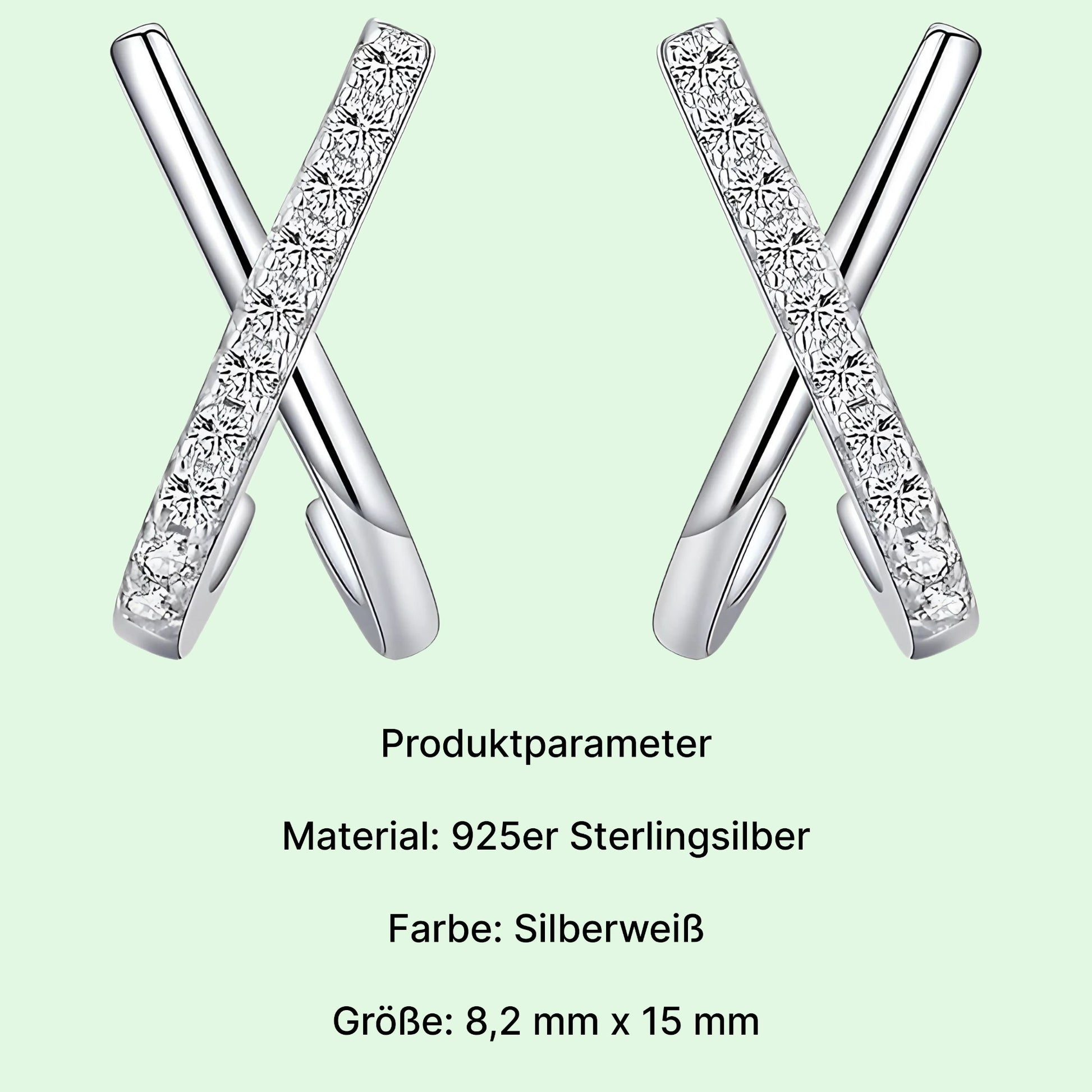 Strahlende Eleganz – 925er Silberohrringe mit funkelndem Zirkonia - STILEDEL