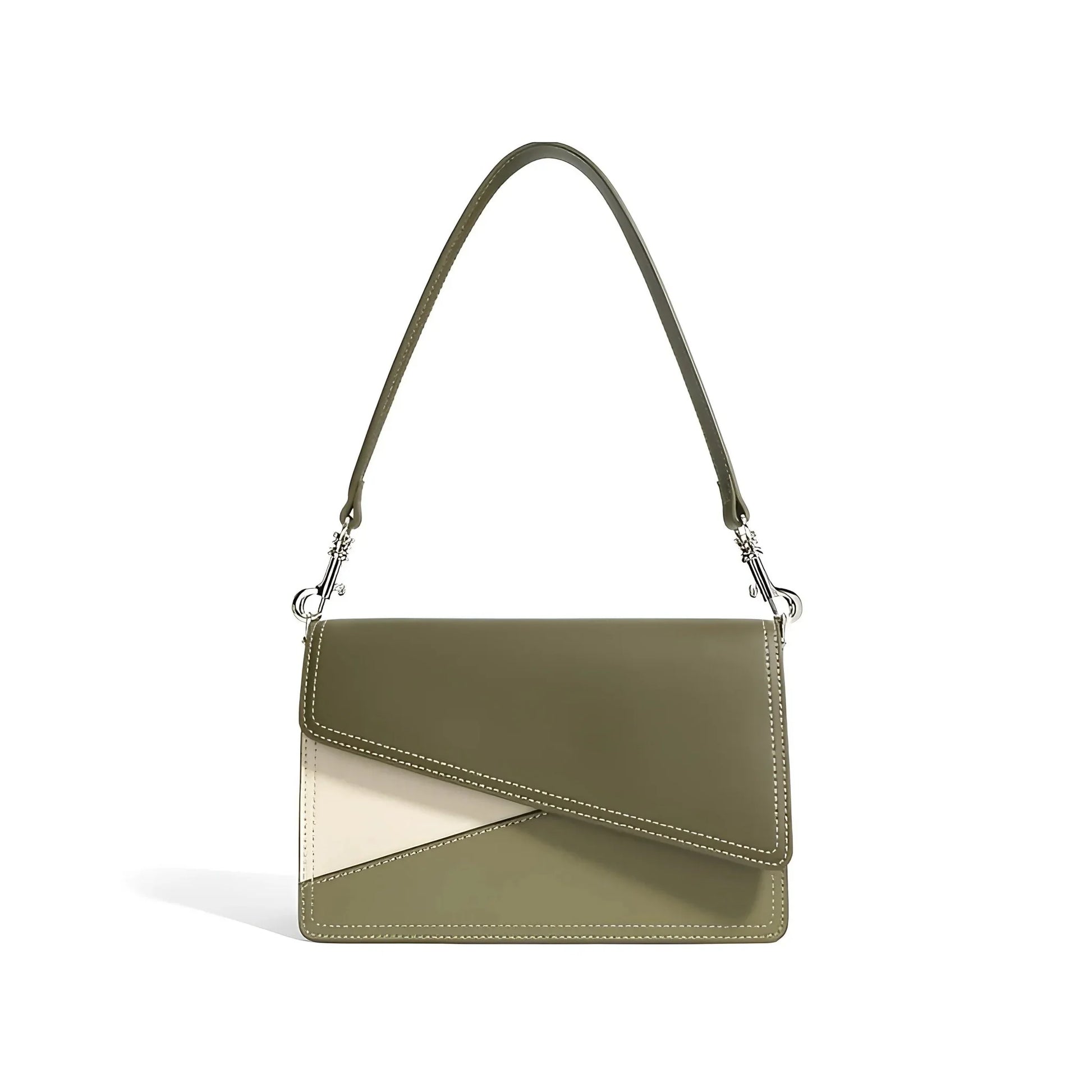 Minimalistische Eleganz – Kleine quadratische Tasche mit Farbkontrast - STILEDEL