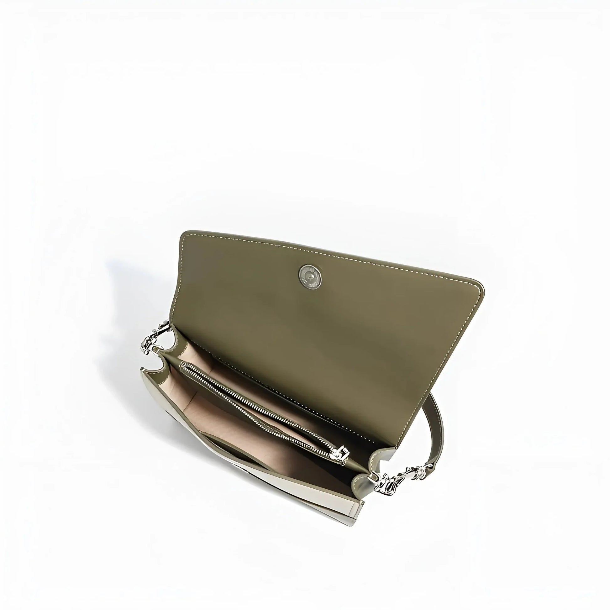 Minimalistische Eleganz – Kleine quadratische Tasche mit Farbkontrast - STILEDEL