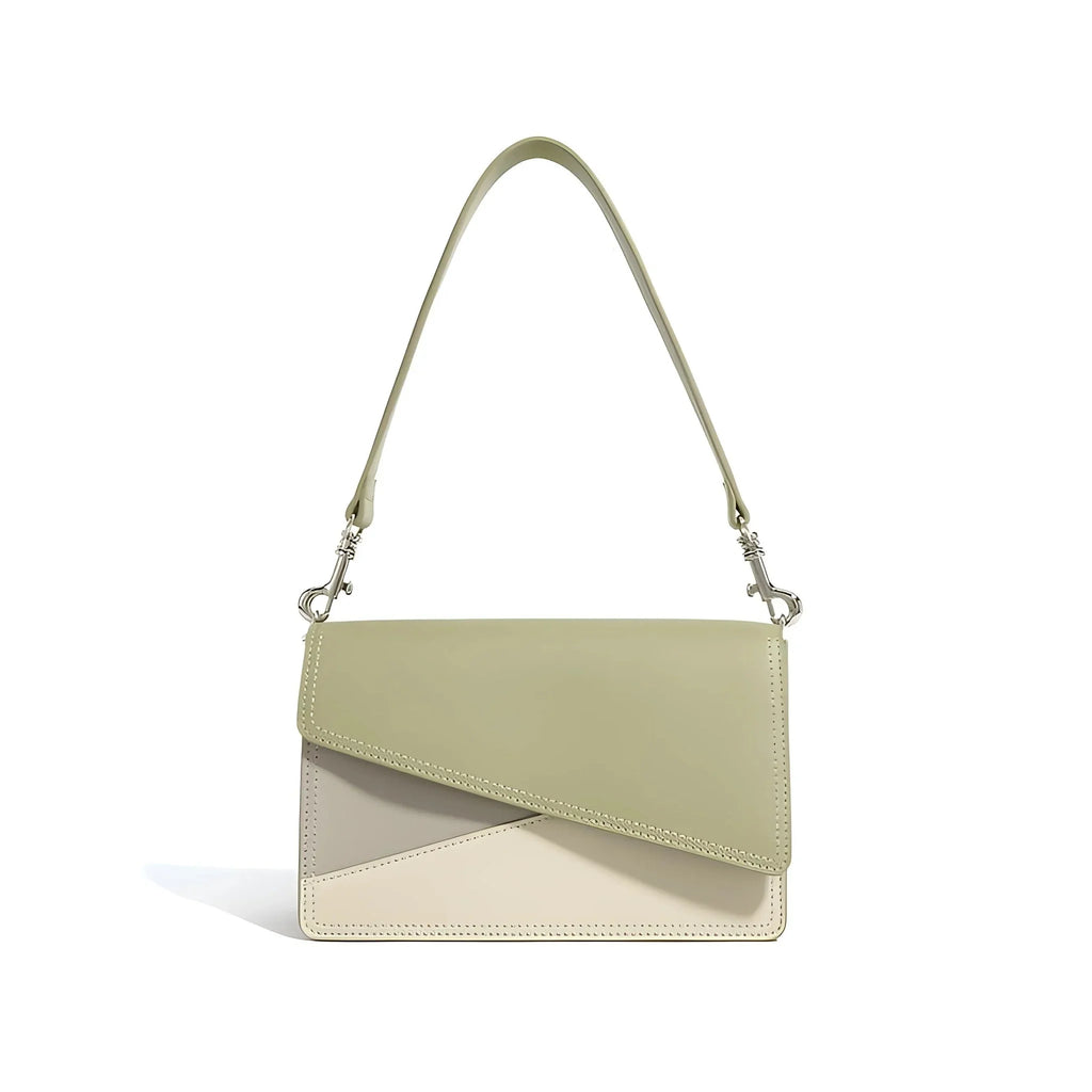 Minimalistische Eleganz – Kleine quadratische Tasche mit Farbkontrast - STILEDEL