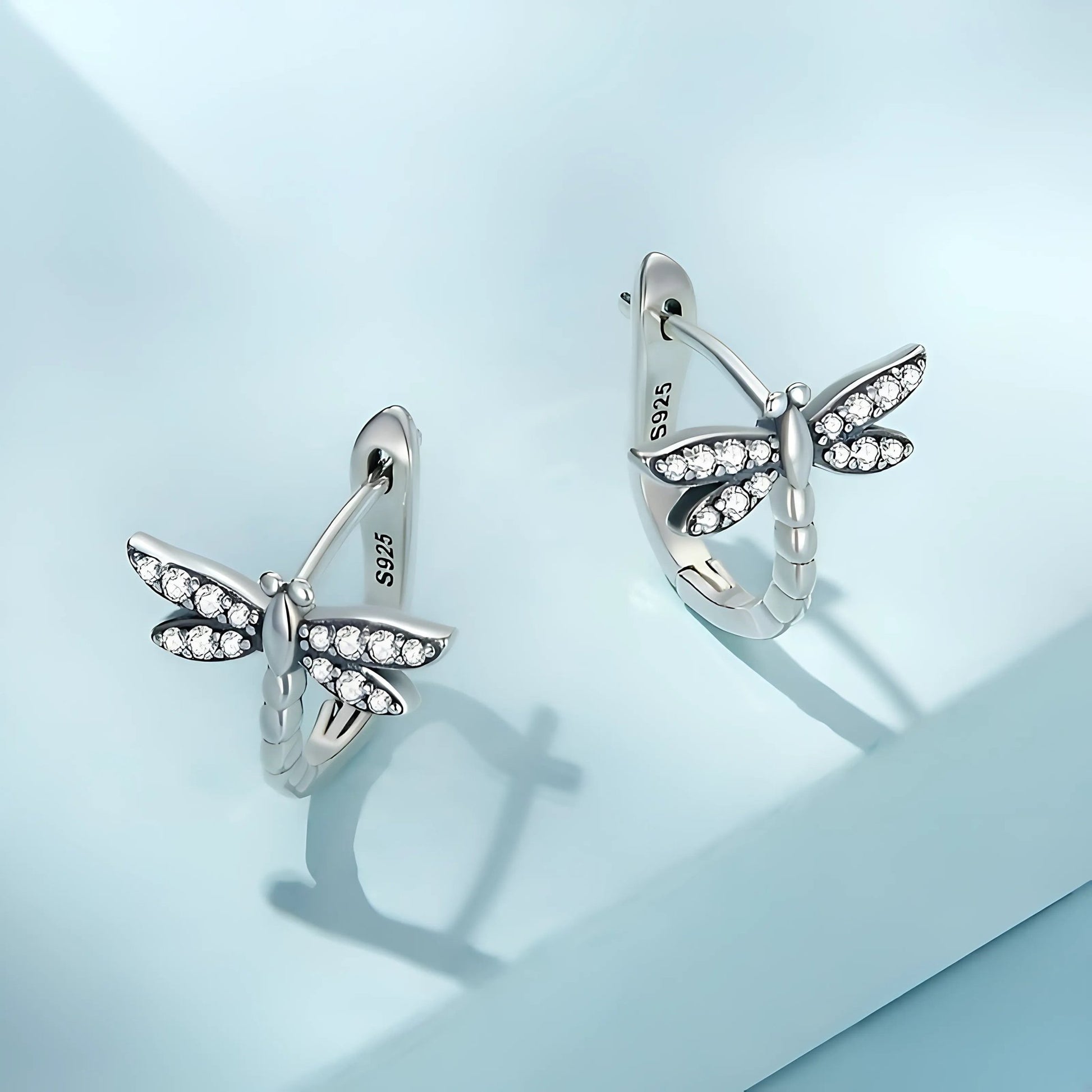 Libellen-Ohrringe – 925er Silber Naturinspiriertes Design für Damen - STILEDEL