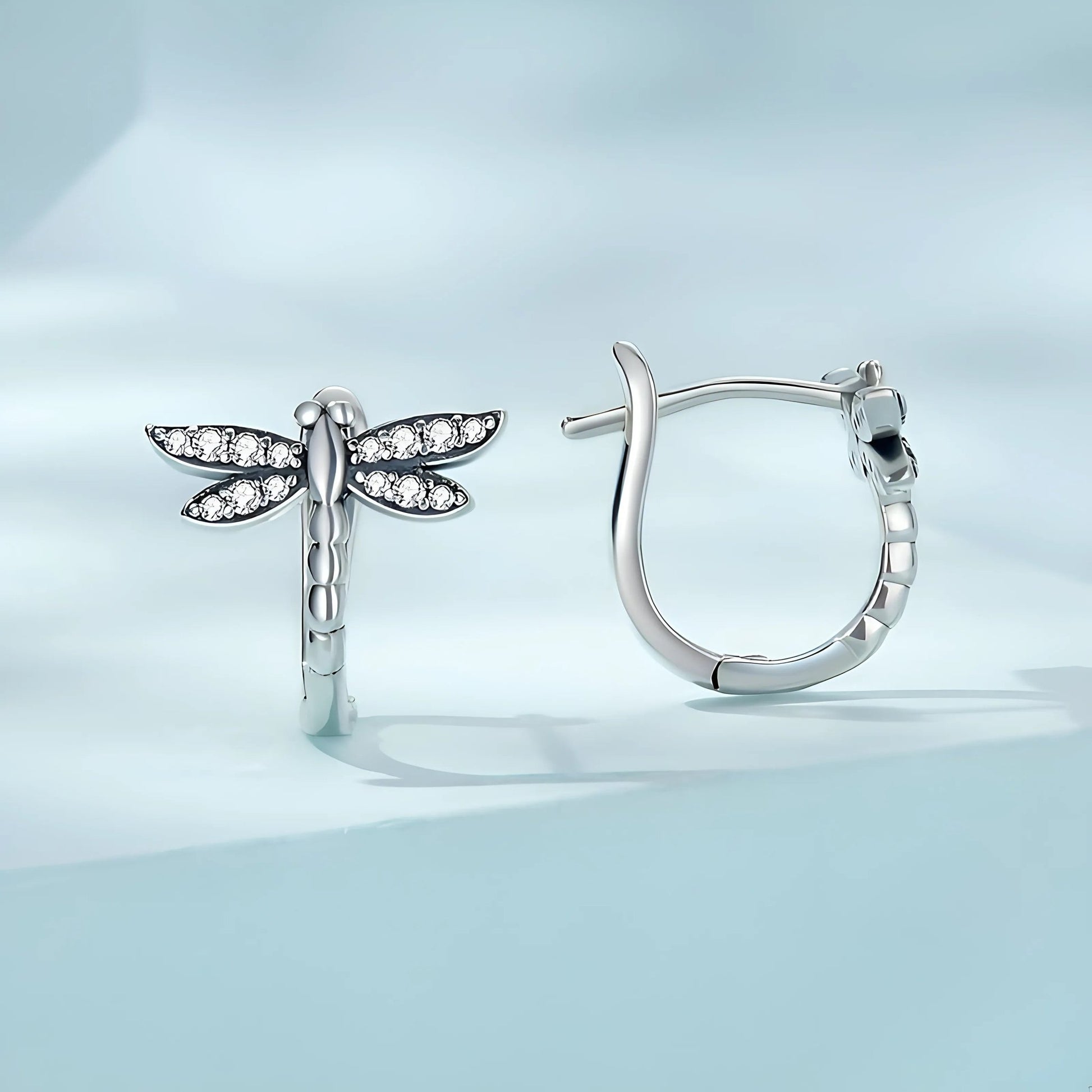 Libellen-Ohrringe – 925er Silber Naturinspiriertes Design für Damen - STILEDEL