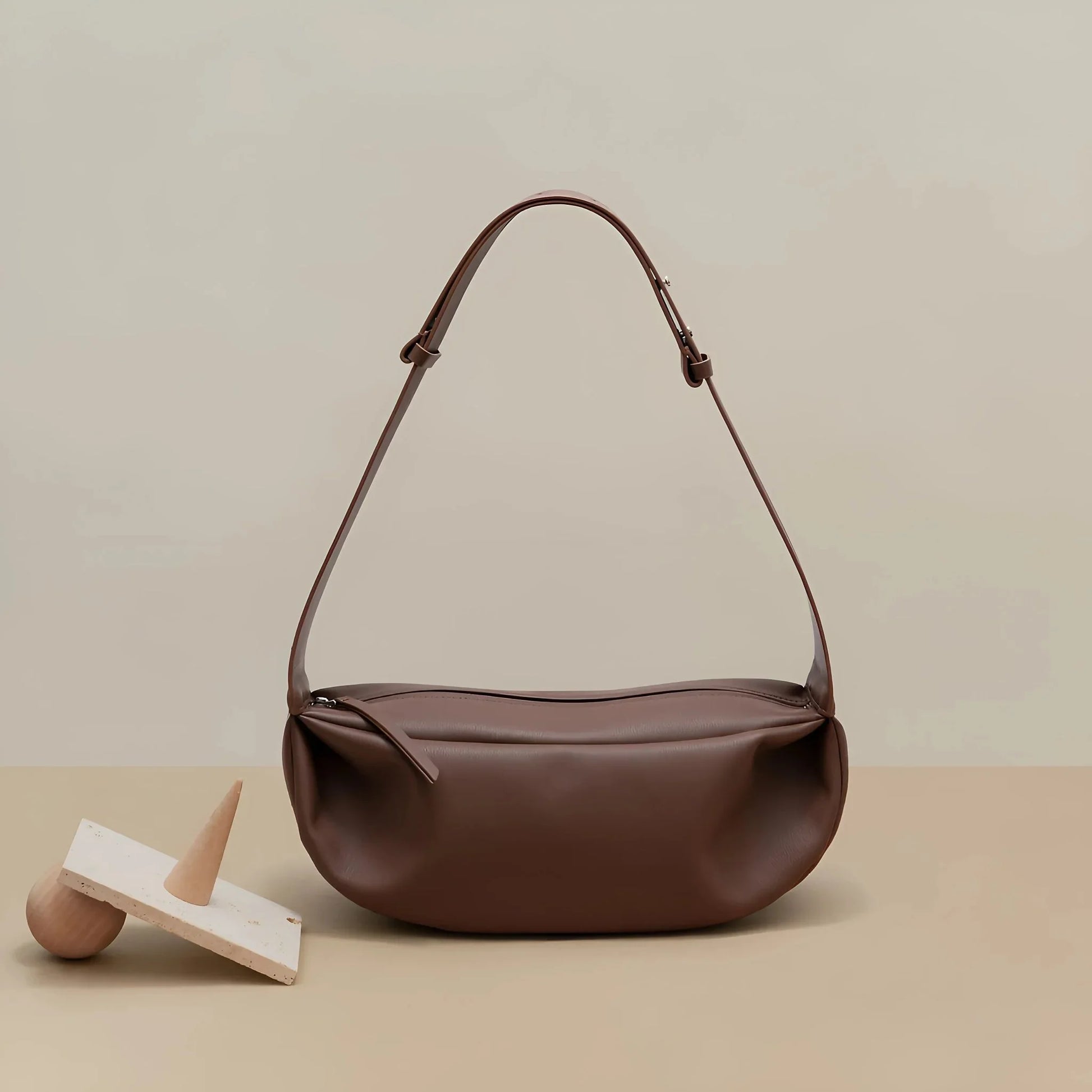 Glanz Tasche aus echtem Leder - STILEDEL