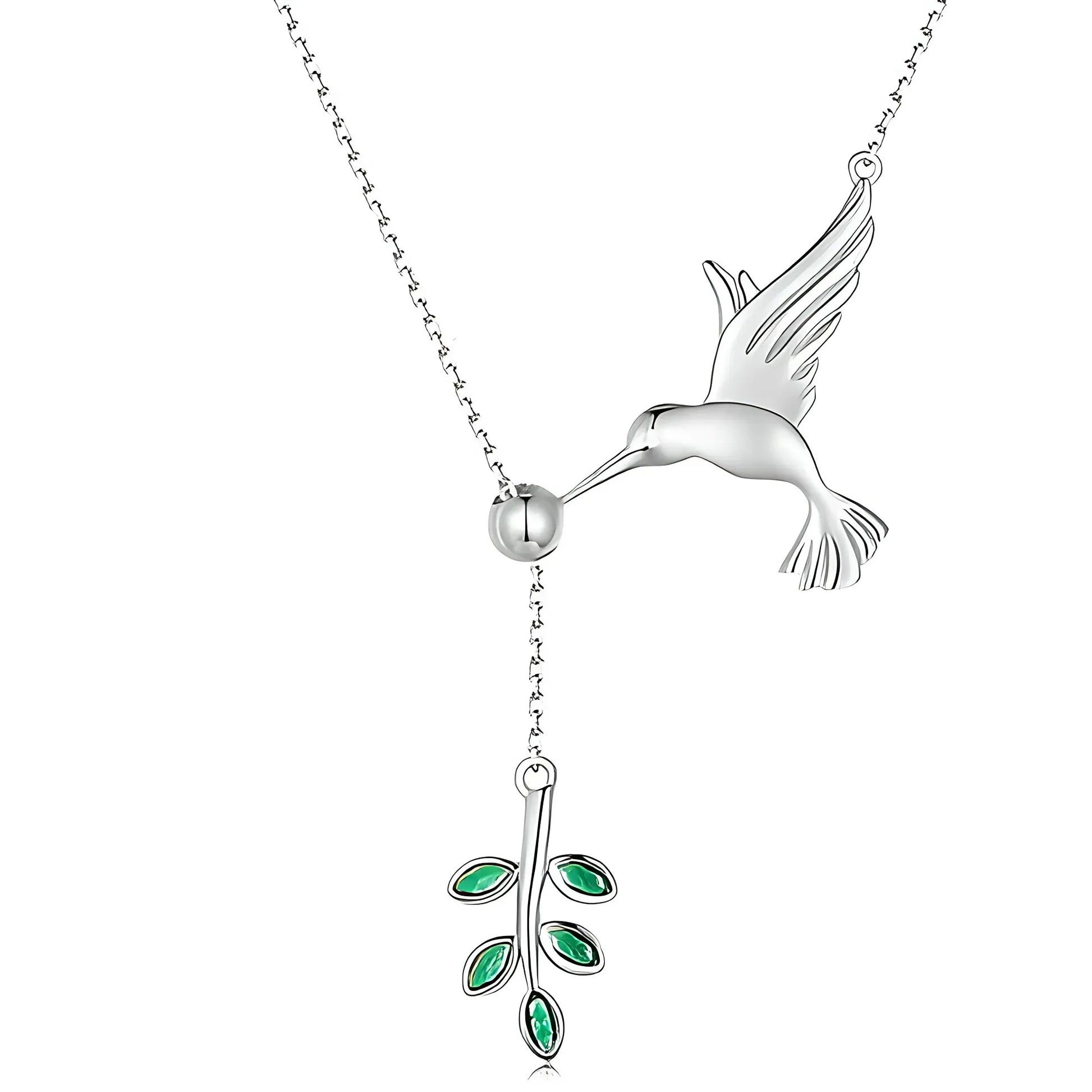 Elegante Frühlingsbaum-Halskette mit Vogelanhänger – Zeitlose Schönheit in 925er Sterlingsilber - STILEDEL