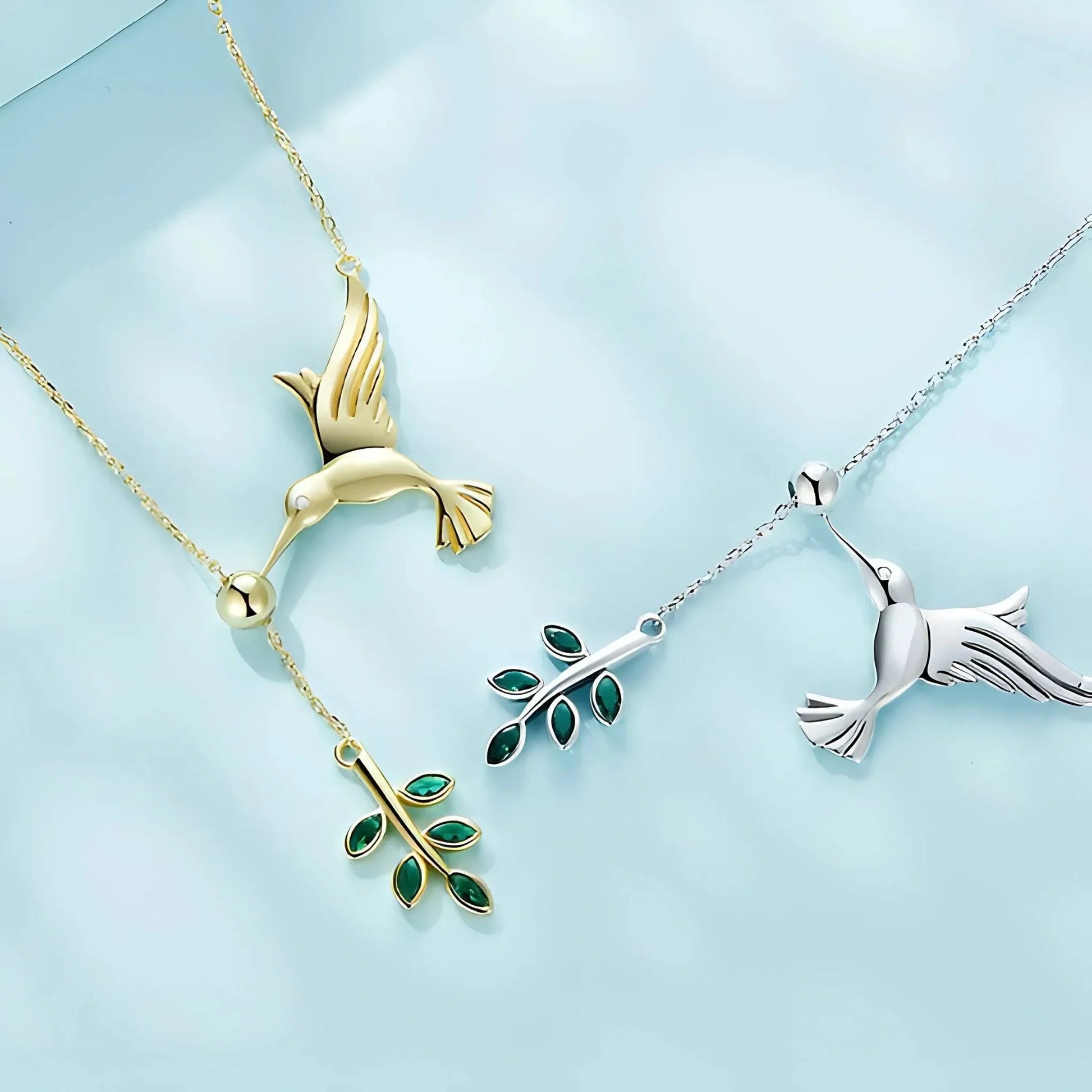 Elegante Frühlingsbaum-Halskette mit Vogelanhänger – Zeitlose Schönheit in 925er Sterlingsilber - STILEDEL