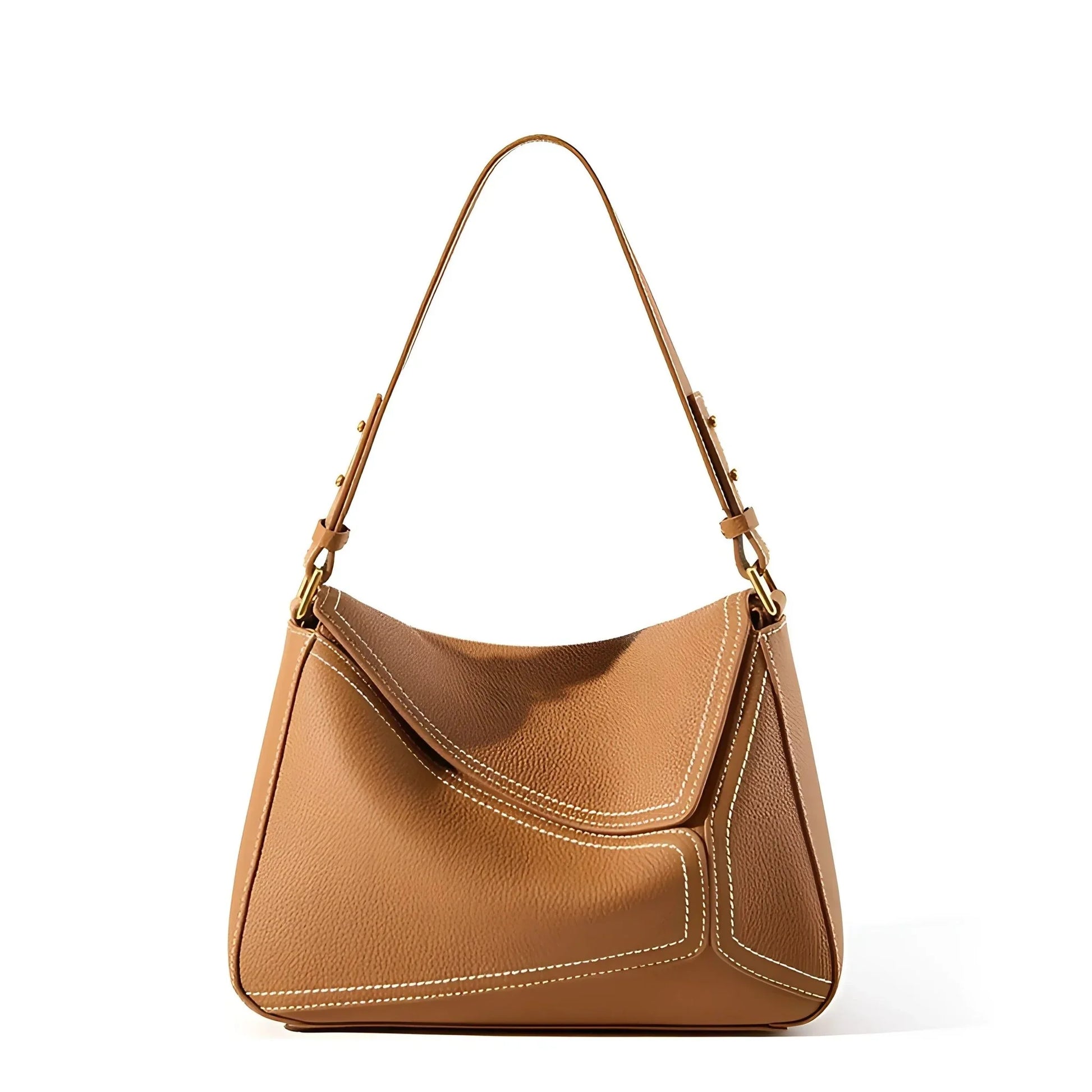 Echtleder Geometrische Unterarmtasche Schultertasche - STILEDEL