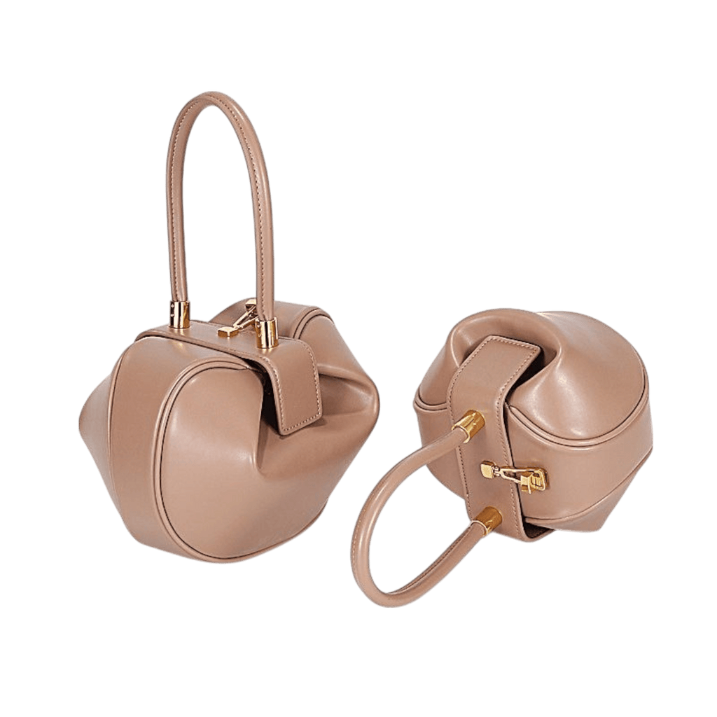 STILEDEL Klassisch und stilvoll – runde Handtasche aus Leder - STILEDEL