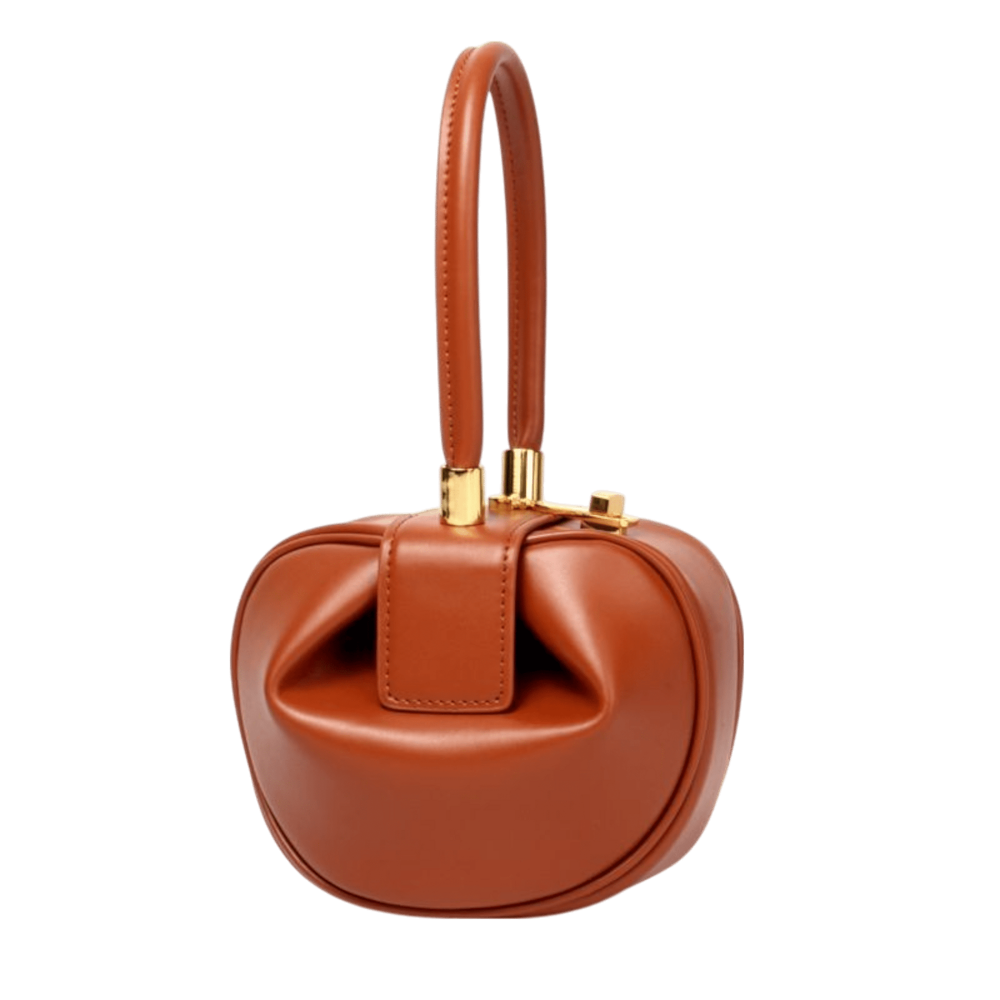 STILEDEL Klassisch und stilvoll – runde Handtasche aus Leder - STILEDEL