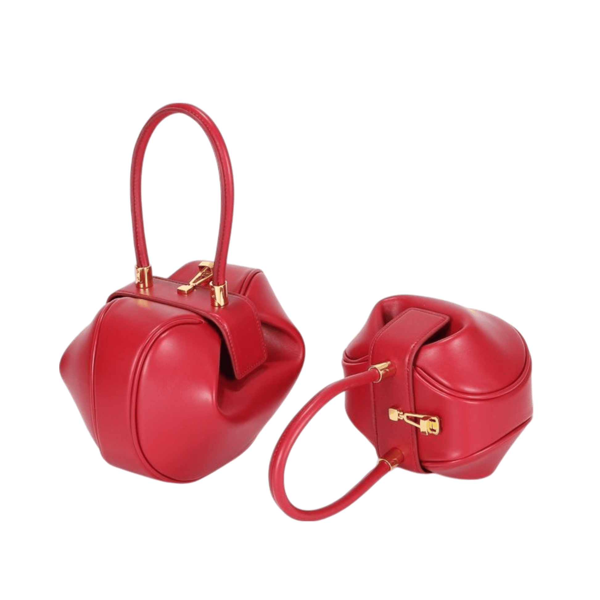 STILEDEL Klassisch und stilvoll – runde Handtasche aus Leder - STILEDEL