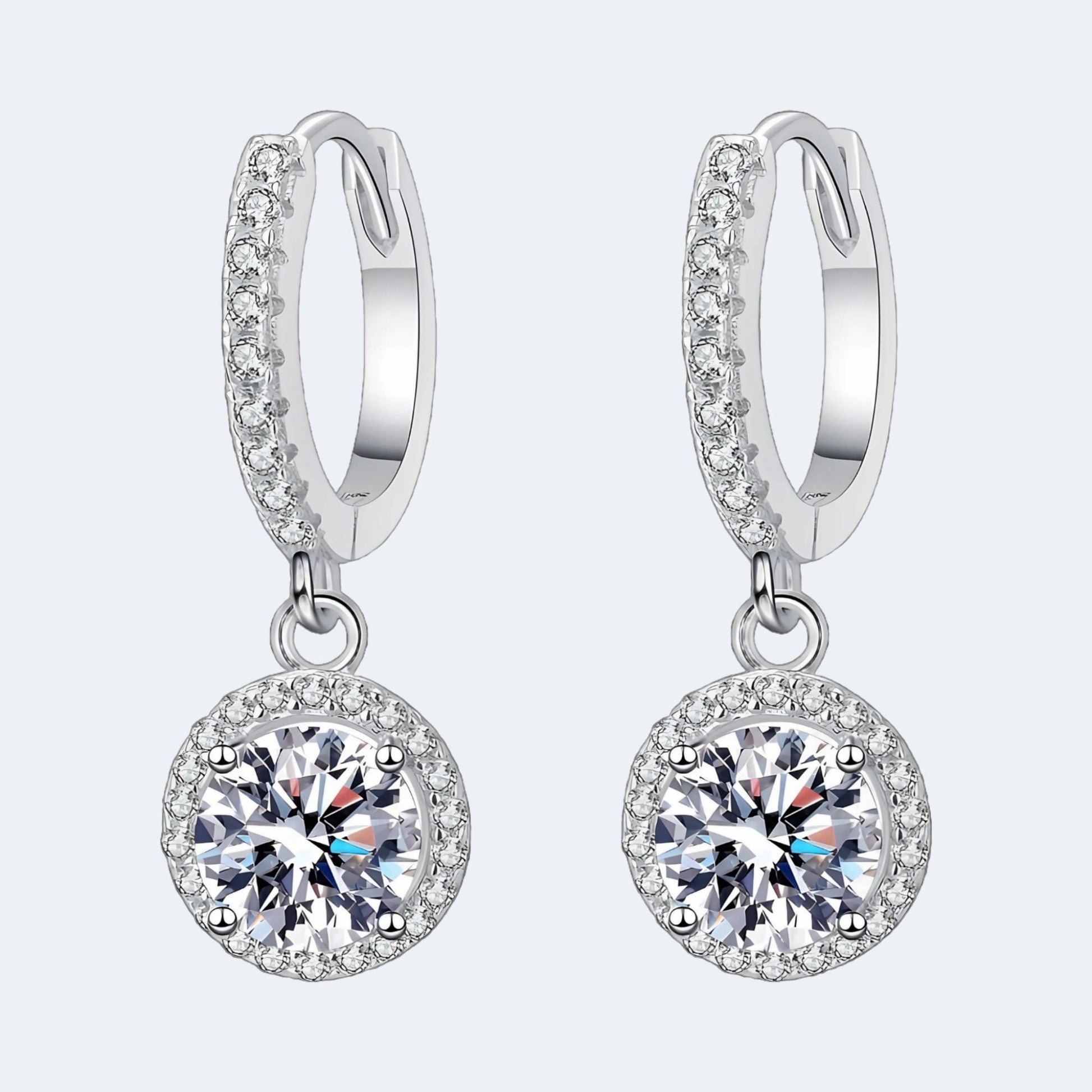 Ohrringe– 2 Karat funkelnde Eleganz in 925er Silber - STILEDEL