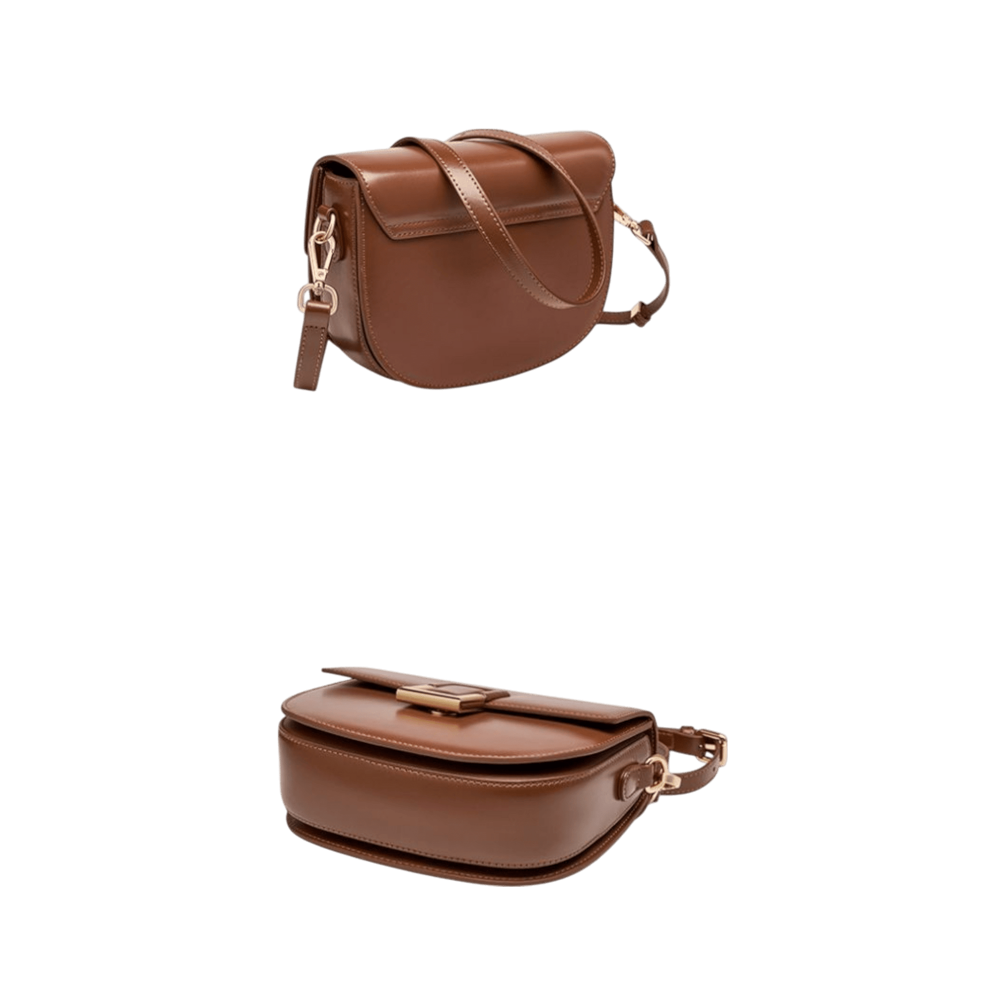 STILEDEL Leichte Luxus-Satteltasche aus Leder - STILEDEL
