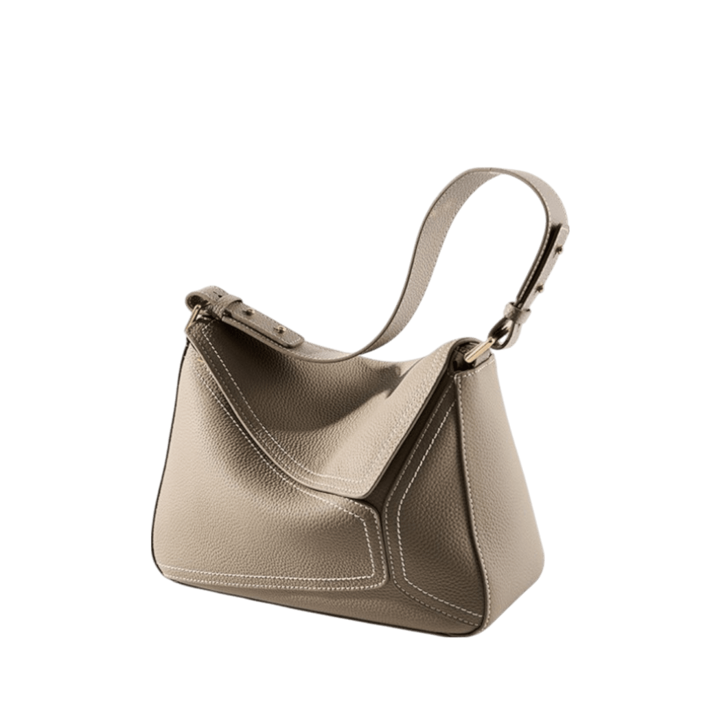 STILEDEL Echtleder Geometrische Unterarmtasche Schultertasche - STILEDEL