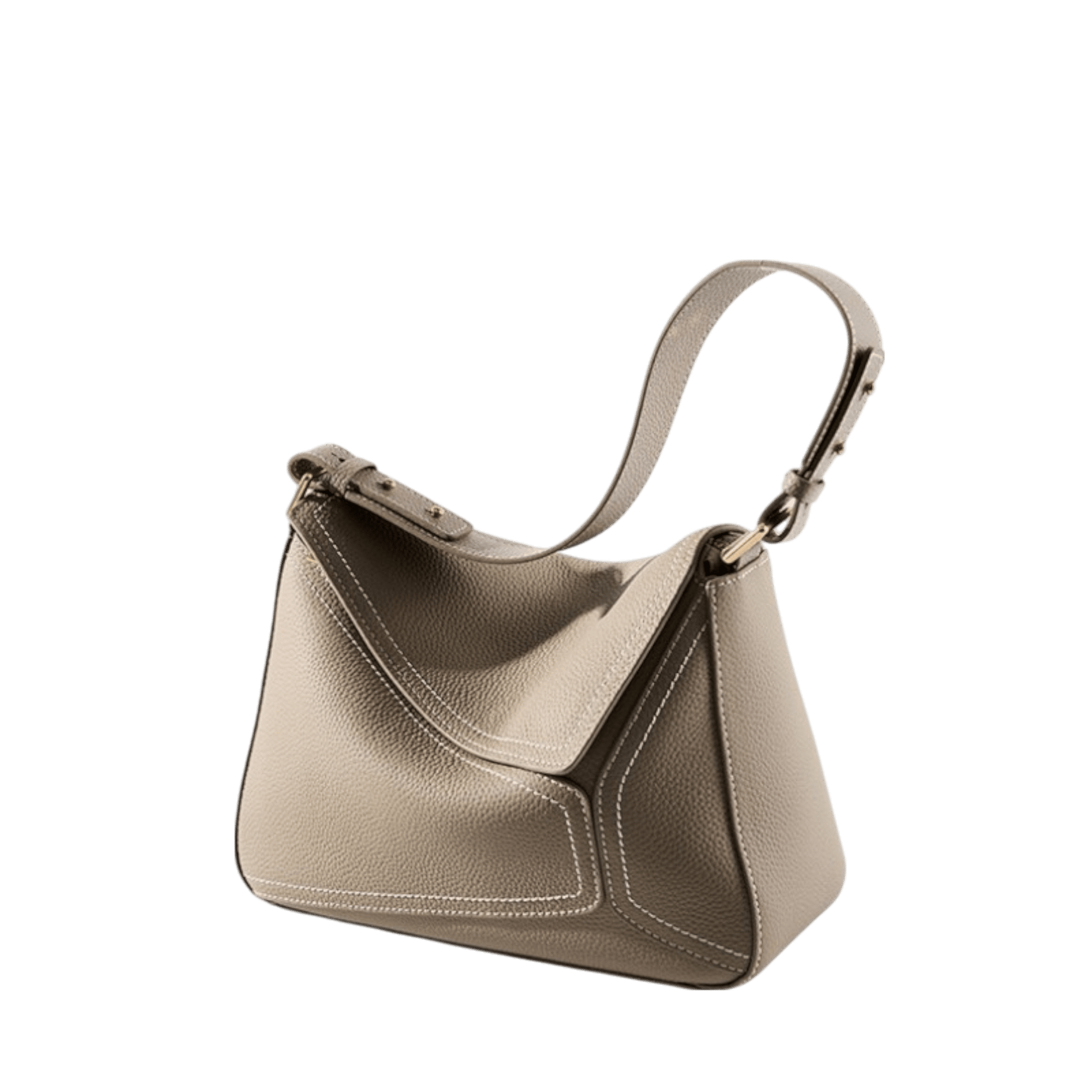 STILEDEL Echtleder Geometrische Unterarmtasche Schultertasche - STILEDEL